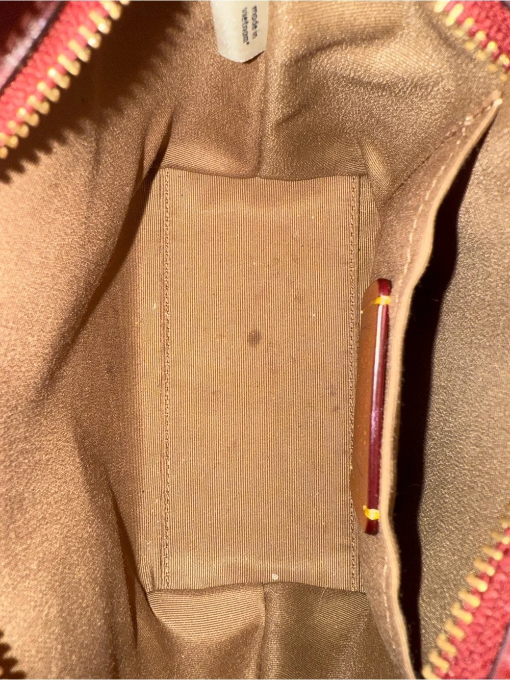 Coach Cherry Print Mini Tote in Pink and Brown - Picture 7 of 8